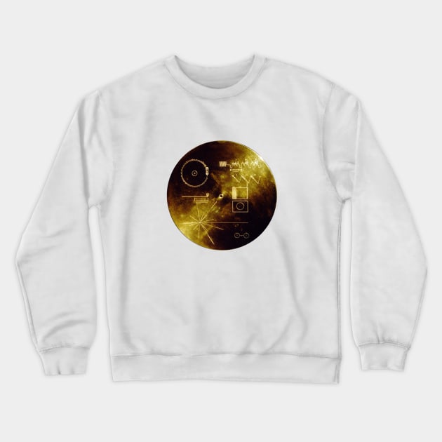 Voyager 1 Golden Record Crewneck Sweatshirt by Cartoons by NICO